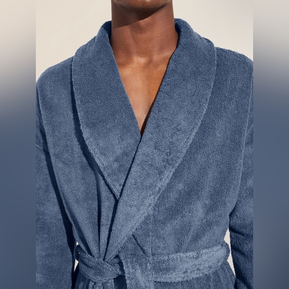 New With Tags: Eberjey Unisex Terry Robe In Size S/M - Picture 5 of 12